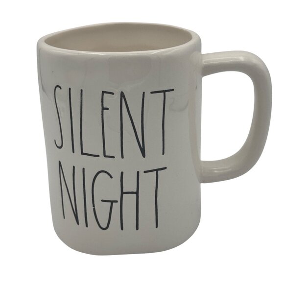 Rae Dunn Silent Night Ceramic Mug 14 Oz White Artisan Collection by Magenta - Picture 1 of 4
